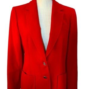 Pendleton‎ young Vintage gorgeous wool red blazer size approximately 8-10